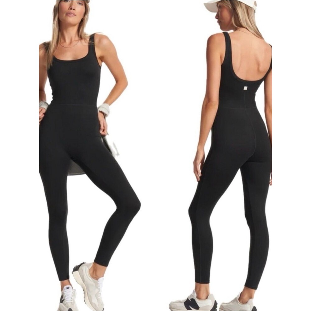 NWT Vuori Halo Essential Jumpsuit Black Heather XL